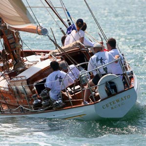 three masted yacht